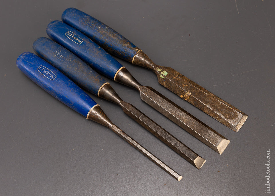 Set of 4 MARPLES Chisels 1/4 to 1 Inch - 109798