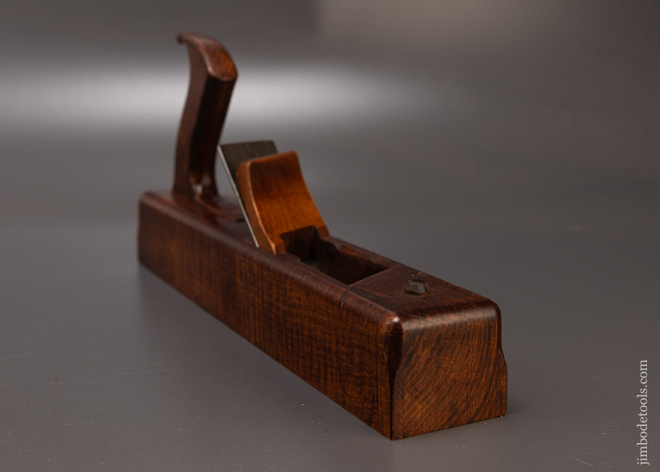 Rare Tiger Maple Skewed Jack Plane by LEON ROBBINS N.E. TOOL WORKS - 109802