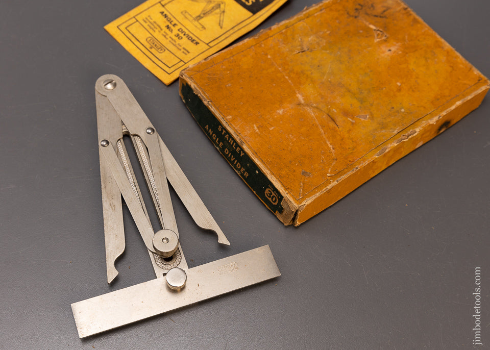 STANLEY No. 30 Angle Divider Mint in Box - 109806