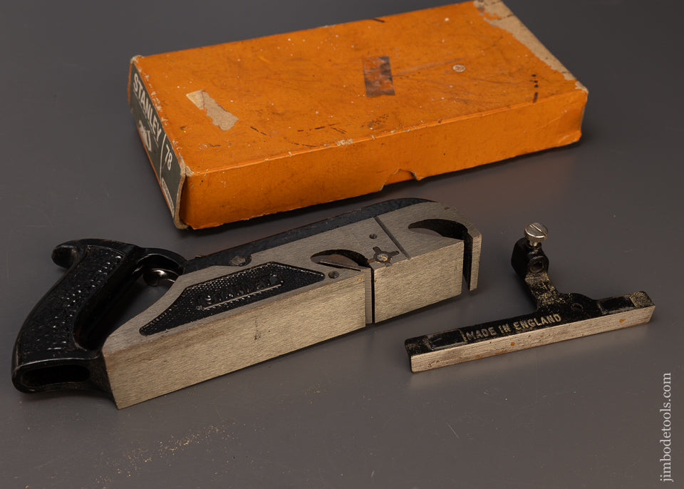 STANLEY No. 78 Duplex, Rabbet, and Filletster Plane in Original Box - 109813