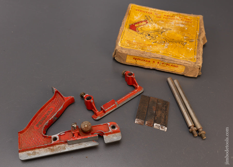 PEMUVAR Plow Plane with 5 Cutters in Box - 109861