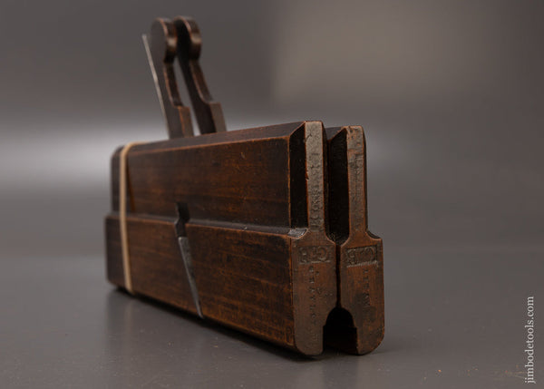 Fine Matched Pair of Side Round Moulding Planes by T. CONSTANCE 18th Century - 109868