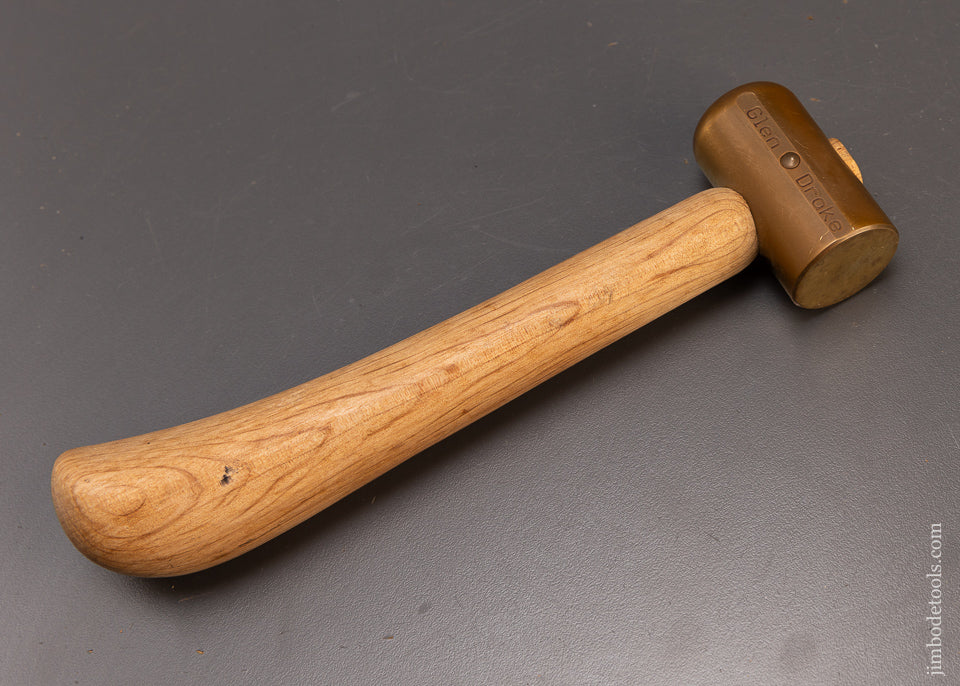 Rare & Discontinued GLEN DRAKE Chisel Hammer Brass Mallet - 109895