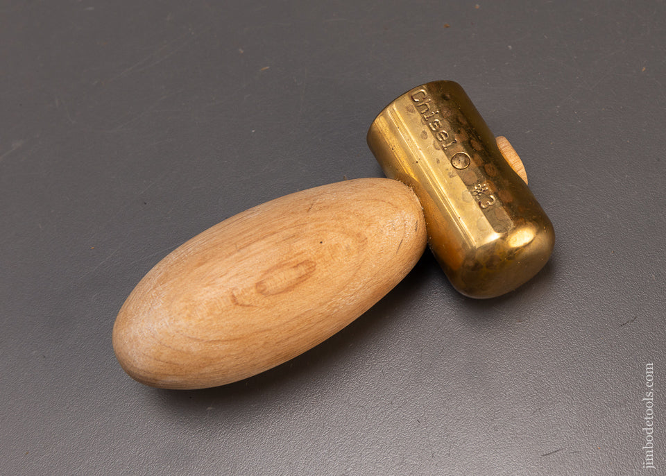 Rare & Discontinued GLEN DRAKE Chisel Hammer Brass Mallet - 109896