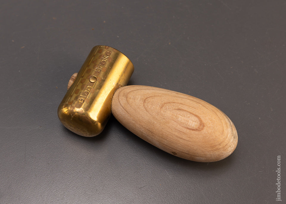 Rare & Discontinued GLEN DRAKE Chisel Hammer Brass Mallet - 109897