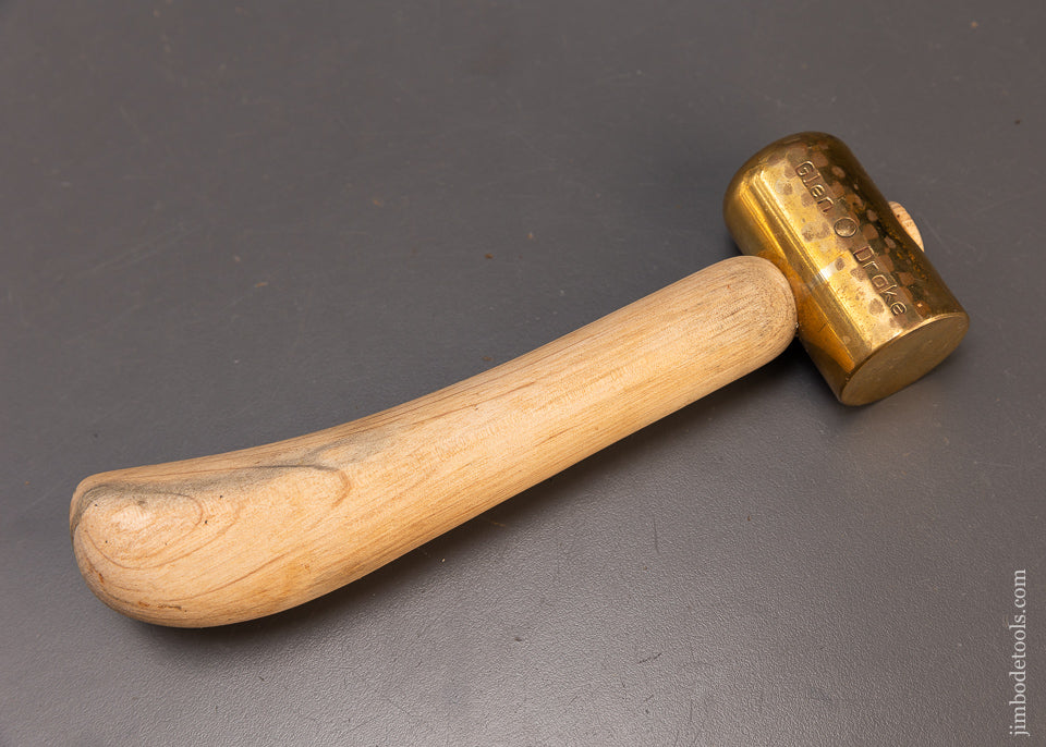 Rare & Discontinued GLEN DRAKE Chisel Hammer Brass Mallet - 109898