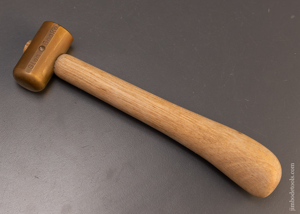 Rare & Discontinued GLEN DRAKE Chisel Hammer Brass Mallet - 109899