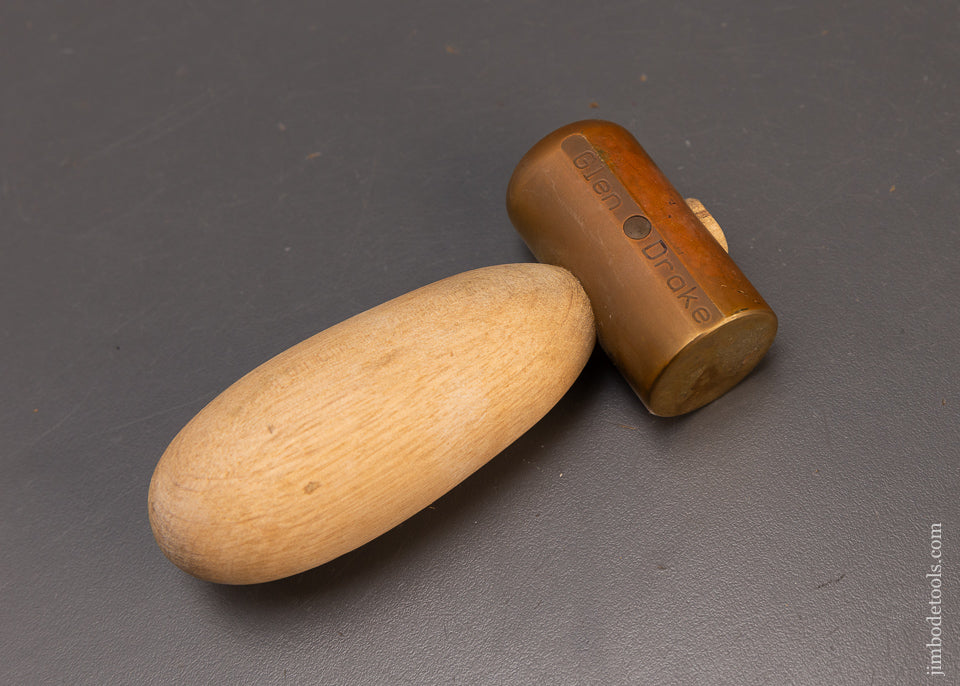 Rare & Discontinued GLEN DRAKE Chisel Hammer Brass Mallet - 109900