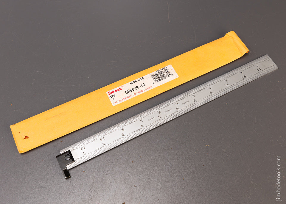 12 Inch Mint STARRETT Hook Rule - 109906
