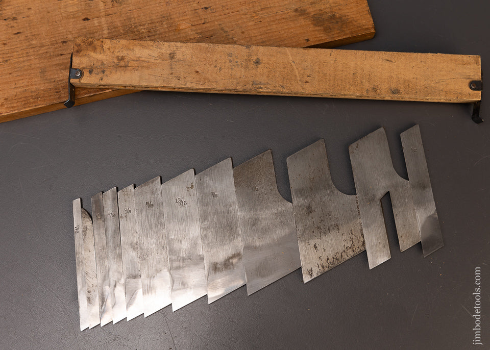Full Set of 12 Irons for STANLEY No. 46 Skew Plow Plane - 109930