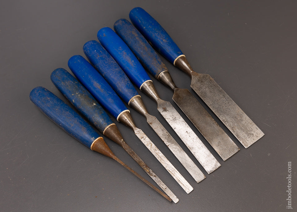 Set of 7 MARPLES BLUE CHIP Chisels 1/8 to 1 1/4 Inch - 109932 – Jim ...