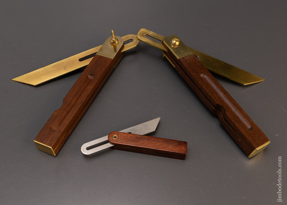 3 Rosewood Bevel Squares - 109963