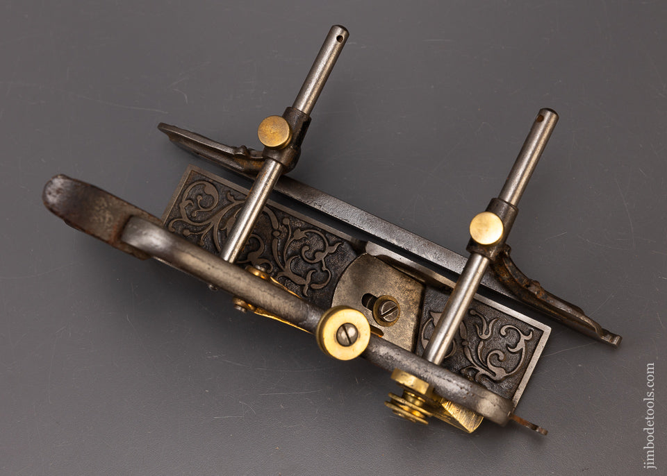 Fine STANLEY No. 41 MILLERS PATENT Ornate Combination Plow & Filletster Plane - 109991