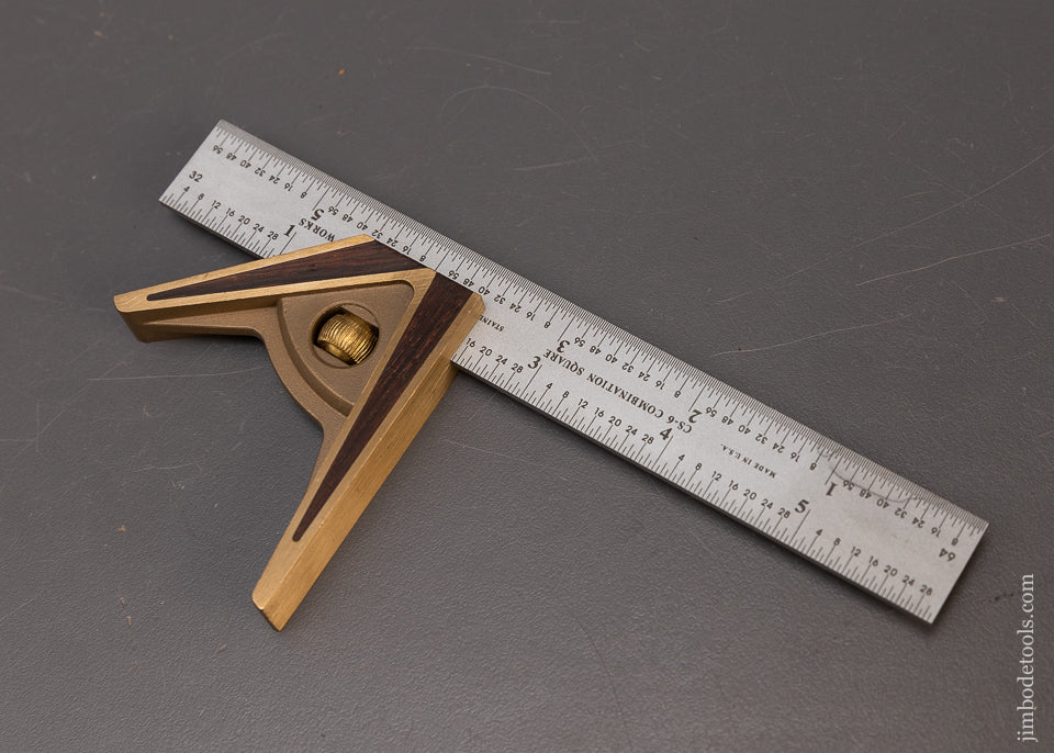 Fine BRIDGE CITY TOOL WORKS No. CS-6 Combination Square 6 Inch Not Factory Personalized - 110005