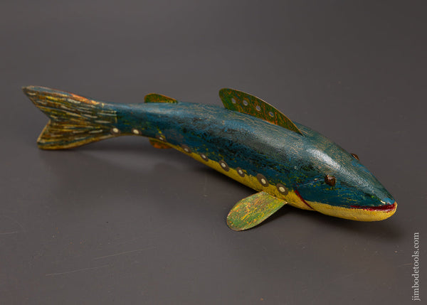 Swimming Trout Fish Decoy by ROBERT LINDNER Clarence, N.Y. - 110019