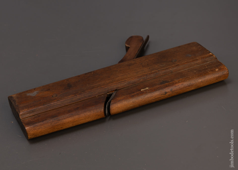 I. NICHOLSON IN WRENTHAM 18th Century Yellow Birch 10 Inch Moulding Plane - 110020