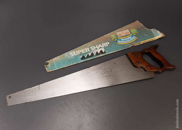 Near Mint New Old Stock SANDVIK Hand Saw - 110048