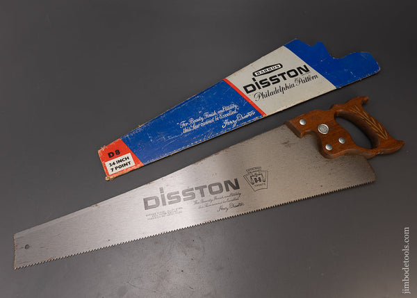 New Old Stock DISSTON Rip Hand Saw - 110049