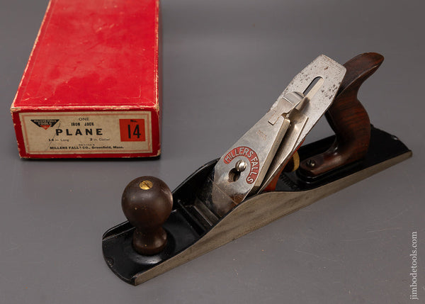 MILLERS FALLS No. 14 Jack Plane Near Mint in Box - 110072