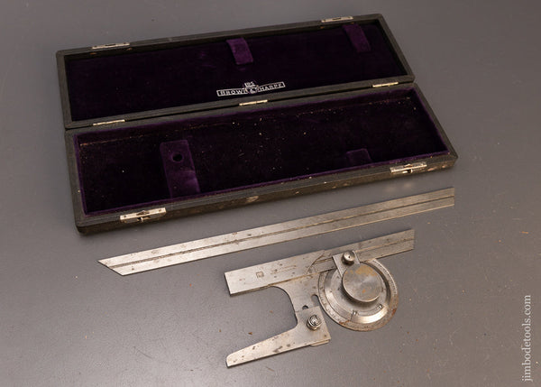 BROWN & SHARPE No. 496 Protractor in Box - 110083