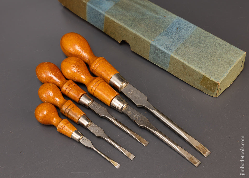 Mint Set of 5 Cabinet Maker’s Screwdrivers by FOOTPRINT - 110105