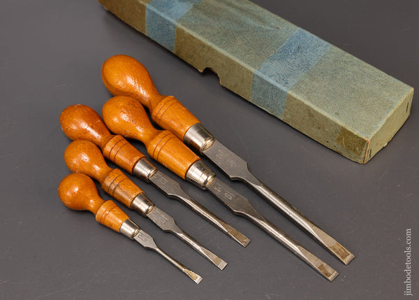 Mint Set of 5 Cabinet Maker’s Screwdrivers by FOOTPRINT - 110105