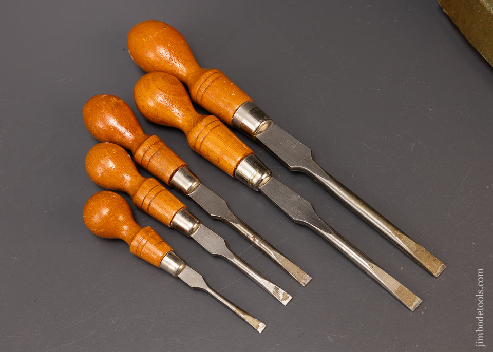 Mint Set of 5 Cabinet Maker’s Screwdrivers by FOOTPRINT - 110105