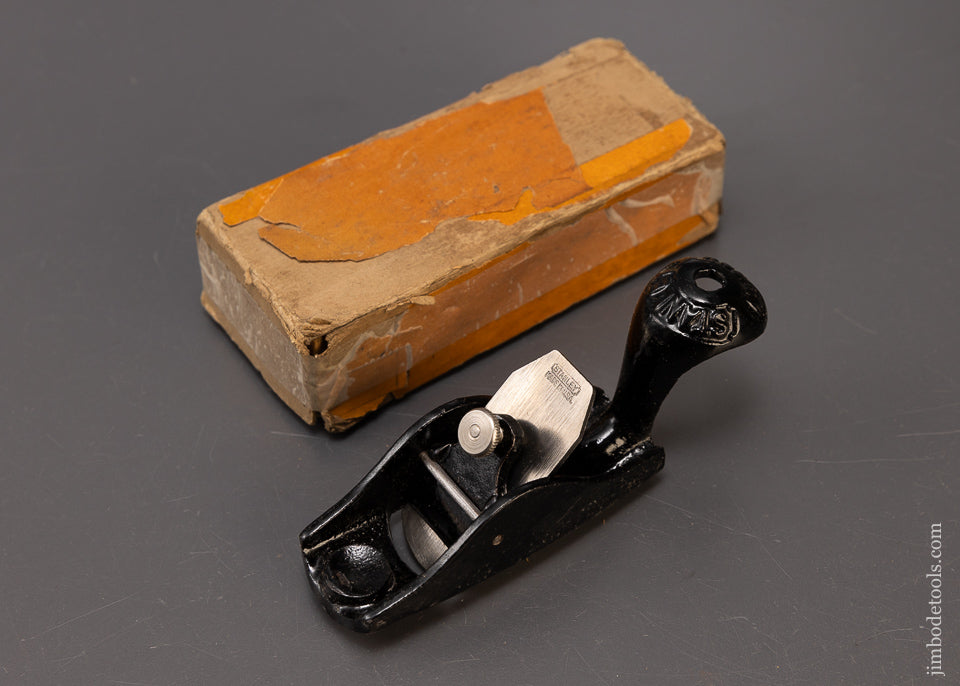 STANLEY No. 100 1/2 Squirrel Tail Handle Block Plane Mint in Box - 110117