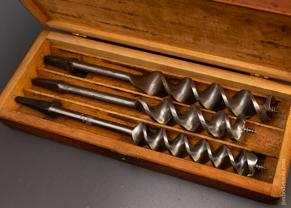 Fast Boring Set of RUSSELL JENNINGS Bits with Coarse Pilot Screws No. 101 - 110122