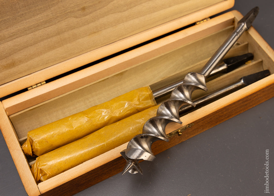 Complete Extra Fine Set of 13 RUSSELL JENNINGS Auger Bits in Original 3 Tiered Box - 110144