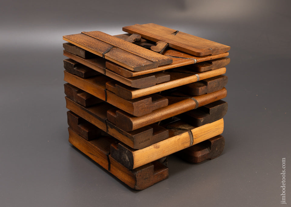 Complete Working Graduated Set of 18 Hollows & Rounds Molding Planes - 110145