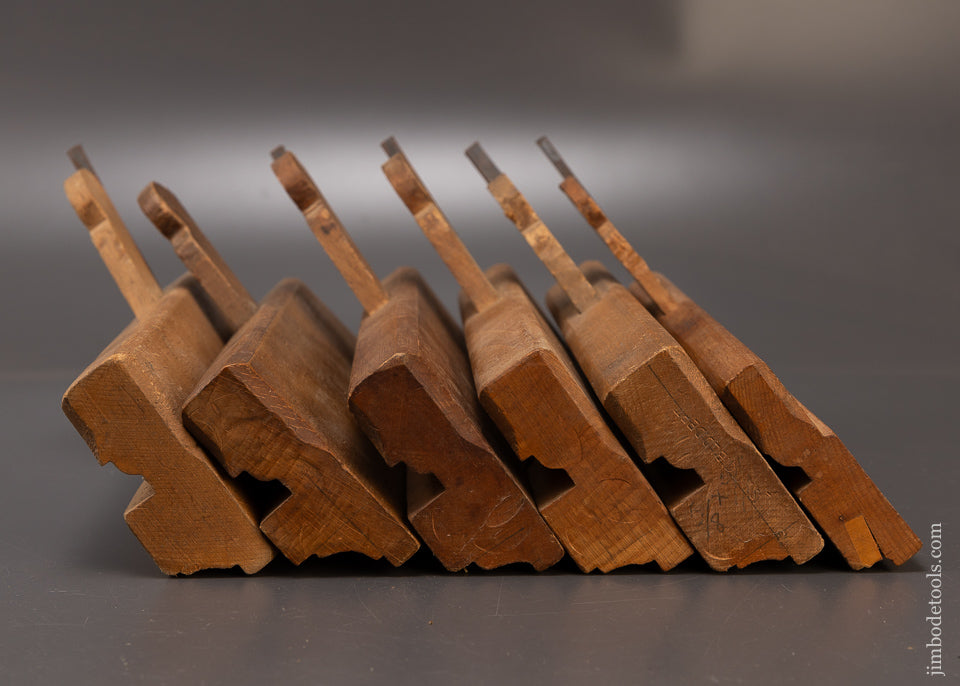 6 Good English Beech Moulding Planes by TOGA - 110167