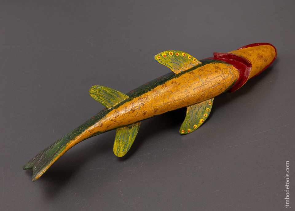 Swimming Trout Fish Decoy by ROBERT LINDNER Clarence, N.Y. - 110180