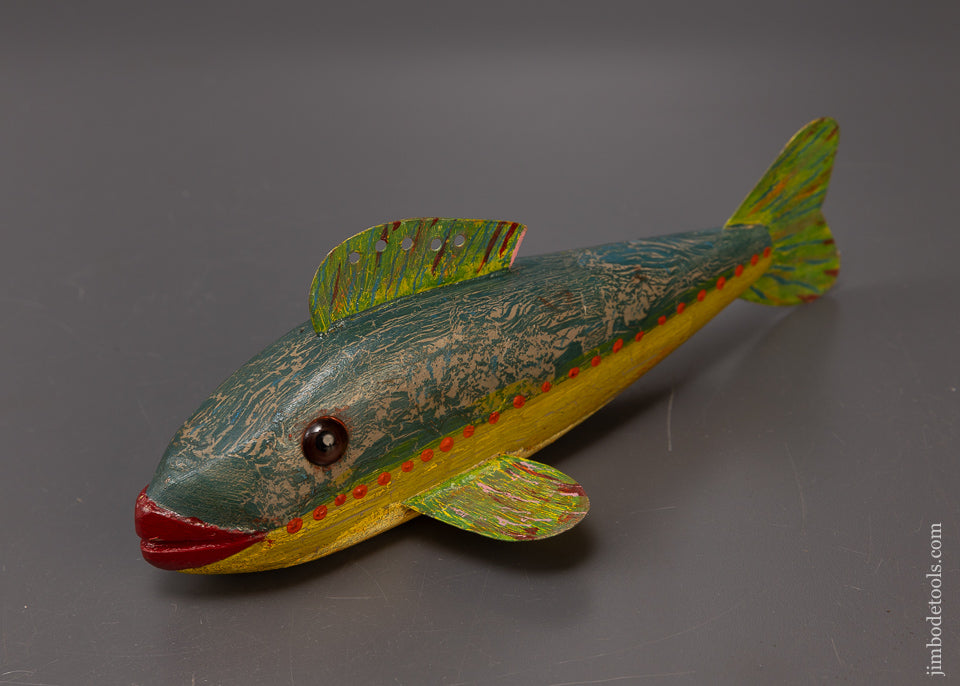 Swimming Trout Fish Decoy by ROBERT LINDNER Clarence, N.Y. - 110181
