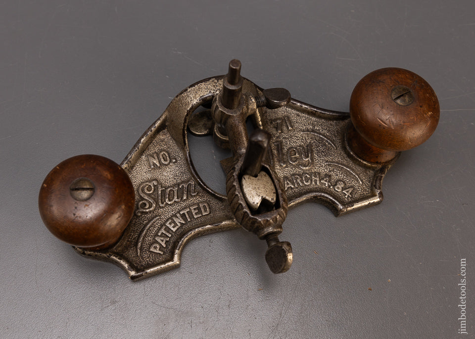 STANLEY No. 71 Router Plane Script Logo - 110182