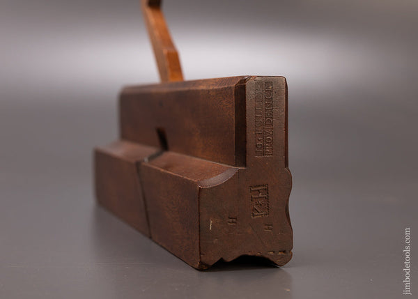 Crisp & Fine JO FULLER 18th Century 10 Inch Yellow Birch Moulding Plane - EXCELSIOR 110196