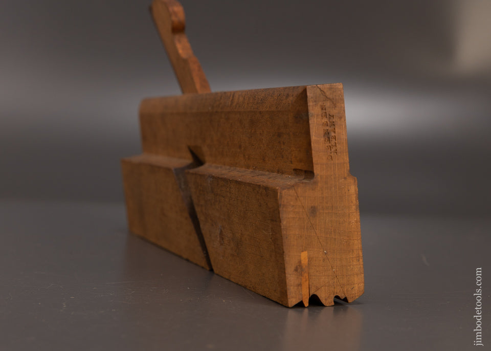 Spectacular Very Tight Little Complex Moulding Plane by D. BENSEN ALBANY (N.Y.) - 110201
