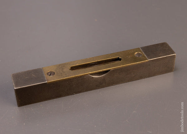 Very Rare STANLEY No. 45 Iron Level with Brass Top Plate - EXCELSIOR 110217
