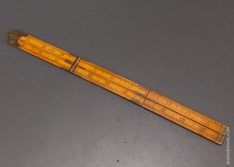 Rare 6 Fold STANLEY No. 58 Boxwood Rule - 110221
