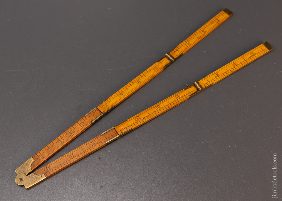 Rare 6 Fold STANLEY No. 58 Boxwood Rule - 110221