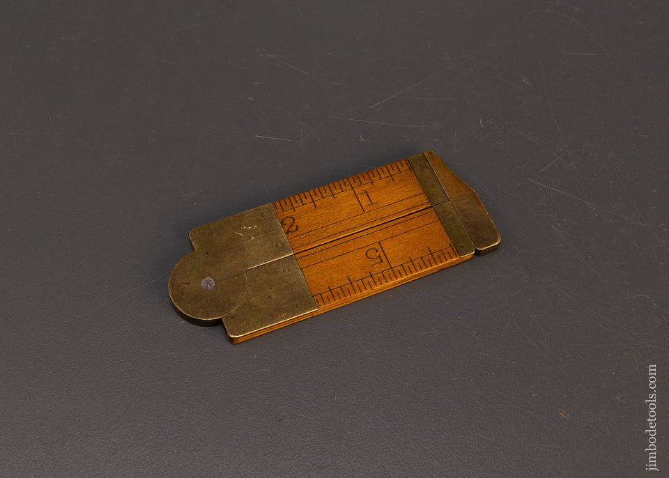 Fine STANLEY No. 13 1/2 Flat Boxwood Caliper Rule - 110222