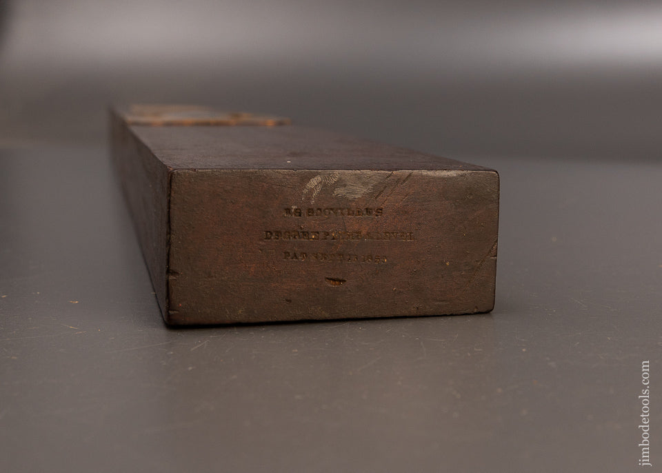 UBER RARE 1859 SCOVILLE’S PATENT Level with Original Label - 110239