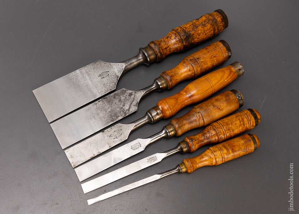 Set of 6 E.A. BERG ESKILSTUNA Chisels - 110250