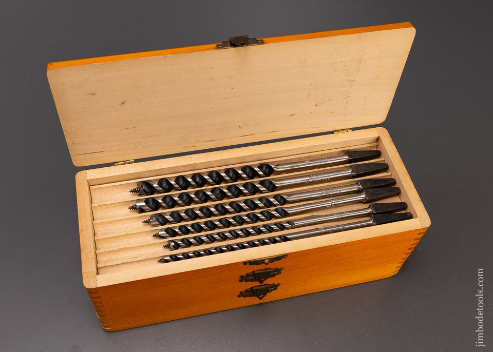 Rare FAST BORING Set of RUSSELL JENNINGS Bits in Original 3 Tier Box - 110323