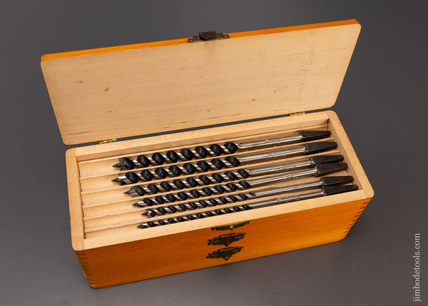 Rare FAST BORING Set of RUSSELL JENNINGS Bits in Original 3 Tier Box - 110323