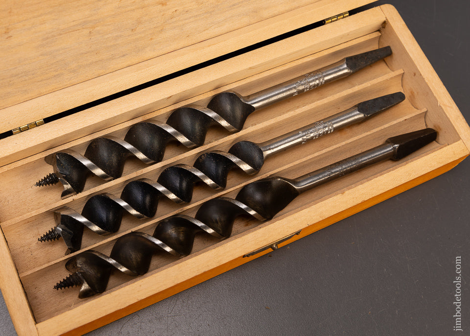 Rare FAST BORING Set of RUSSELL JENNINGS Bits in Original 3 Tier Box - 110323