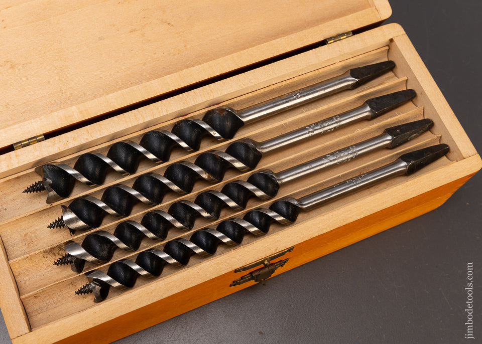 Rare FAST BORING Set of RUSSELL JENNINGS Bits in Original 3 Tier Box - 110323