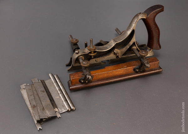 Early SIEGLEY Plow Plane with 16 Cutters - 110327