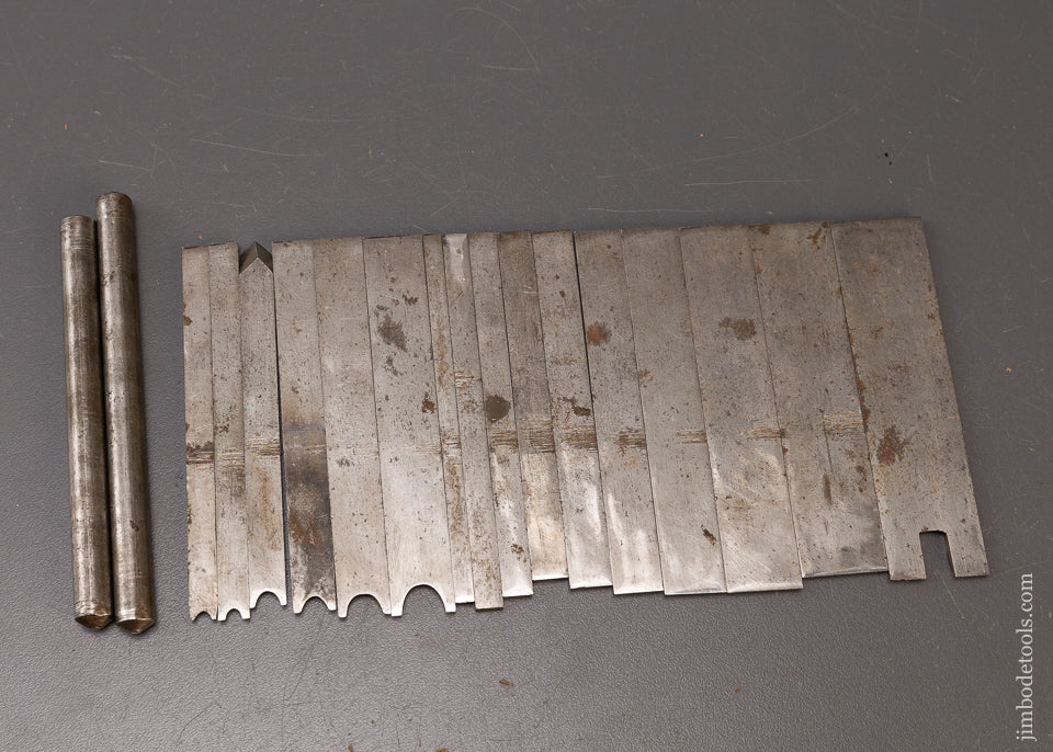 Early SIEGLEY Plow Plane with 16 Cutters - 110327