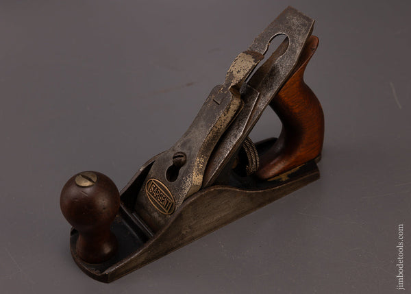 Fine SARGENT No. 407 (No. 2 Size) Smooth Plane with Brass Insert in Lever Cap - 110349